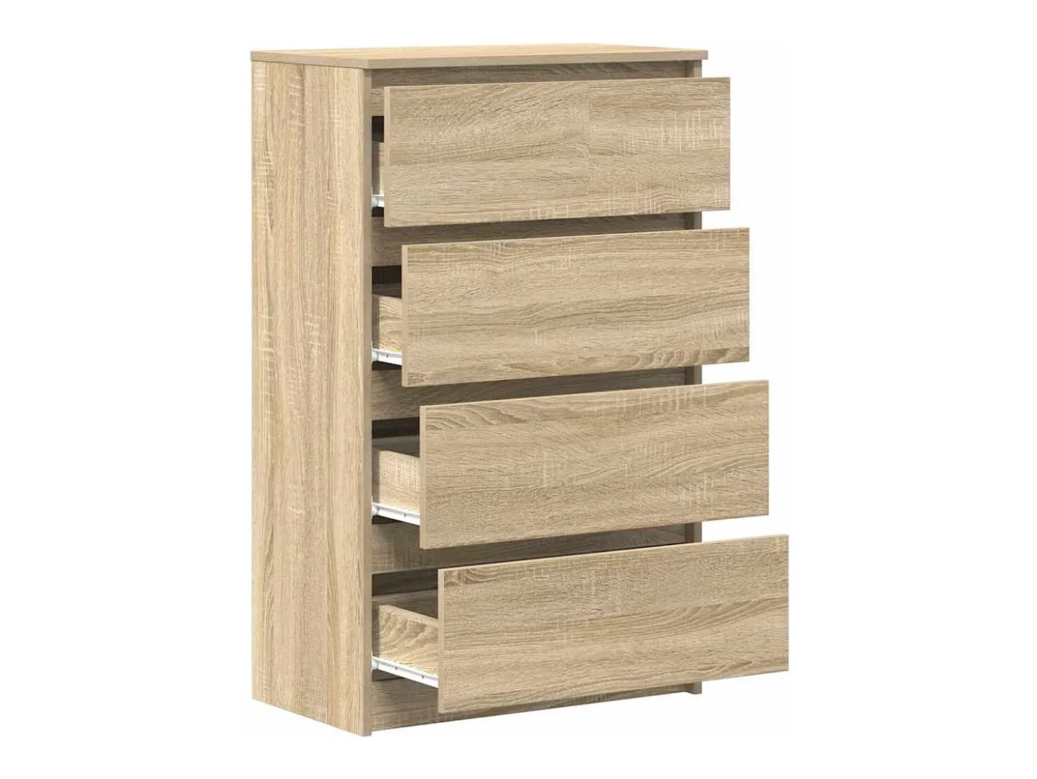 Aparador de roble Sonoma 60x35x98,5 cm Madera de ingeniería