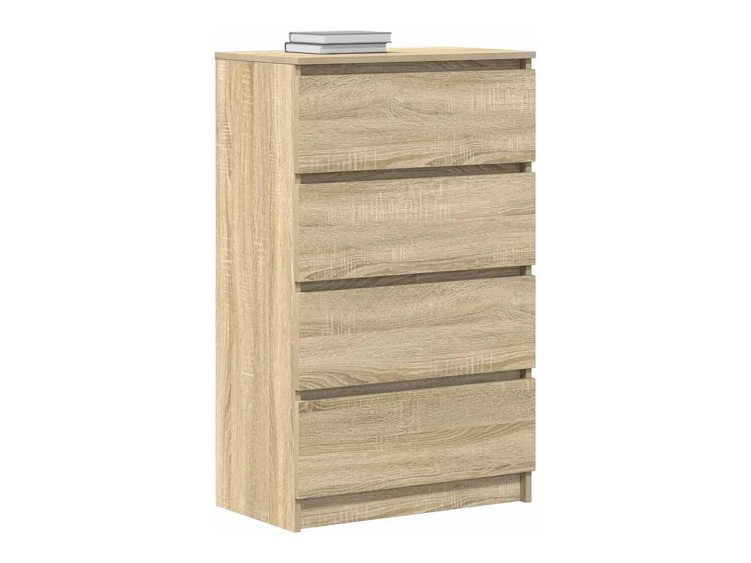Aparador de roble Sonoma 60x35x98,5 cm Madera de ingeniería