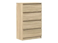 Aparador de roble Sonoma 60x35x98,5 cm Madera de ingeniería
