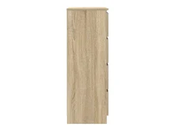 Aparador de roble Sonoma 60x35x98,5 cm Madera de ingeniería