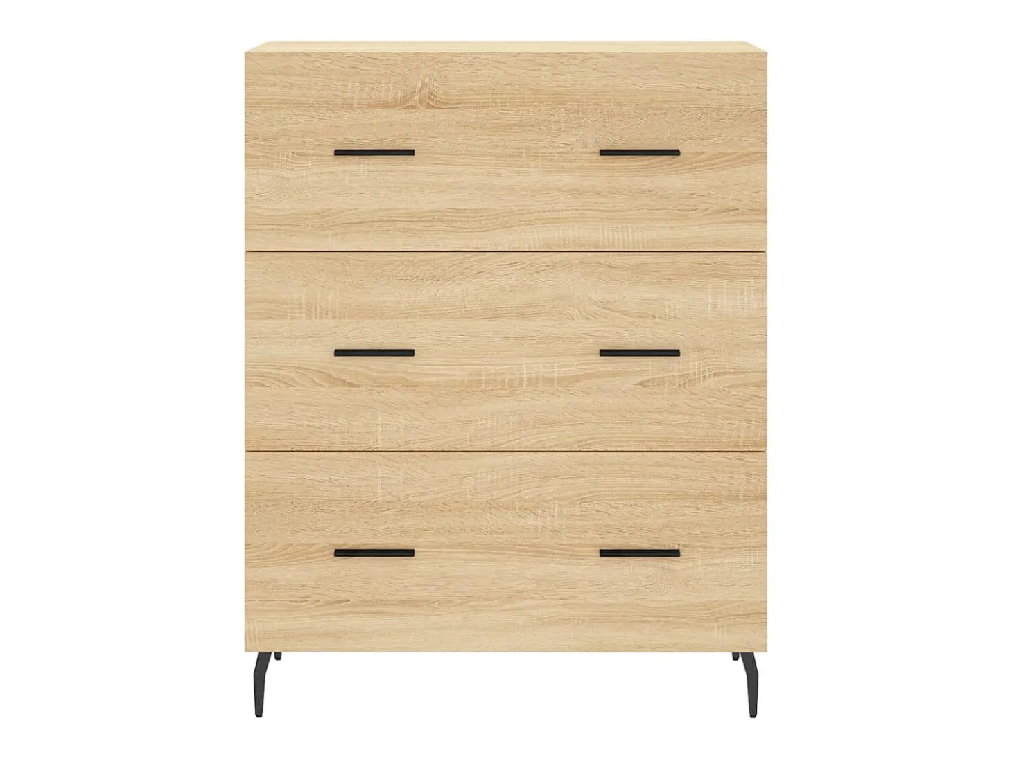 Aparador de roble Sonoma 69,5x34x90 cm madera de ingeniería
