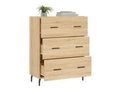 Aparador de roble Sonoma 69,5x34x90 cm madera de ingeniería