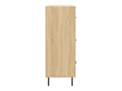 Aparador de roble Sonoma 69,5x34x90 cm madera de ingeniería