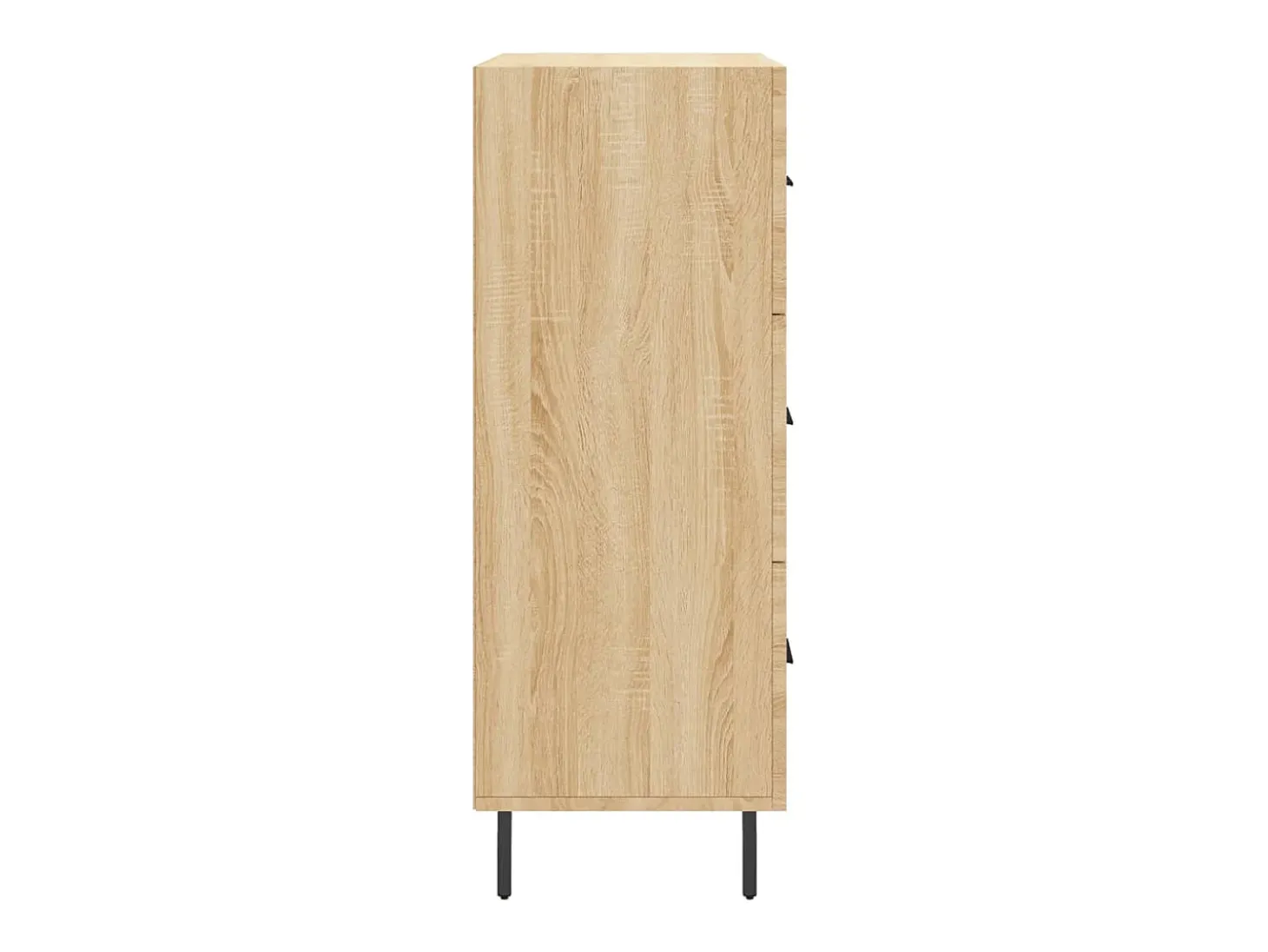 Aparador de roble Sonoma 69,5x34x90 cm madera de ingeniería