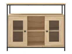 Aparador de roble Sonoma 100x35x80 cm madera de ingeniería