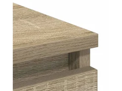 Aparador de roble Sonoma 80x35x76 cm de madera de ingeniería