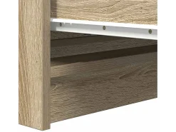 Aparador de roble Sonoma 80x35x76 cm de madera de ingeniería