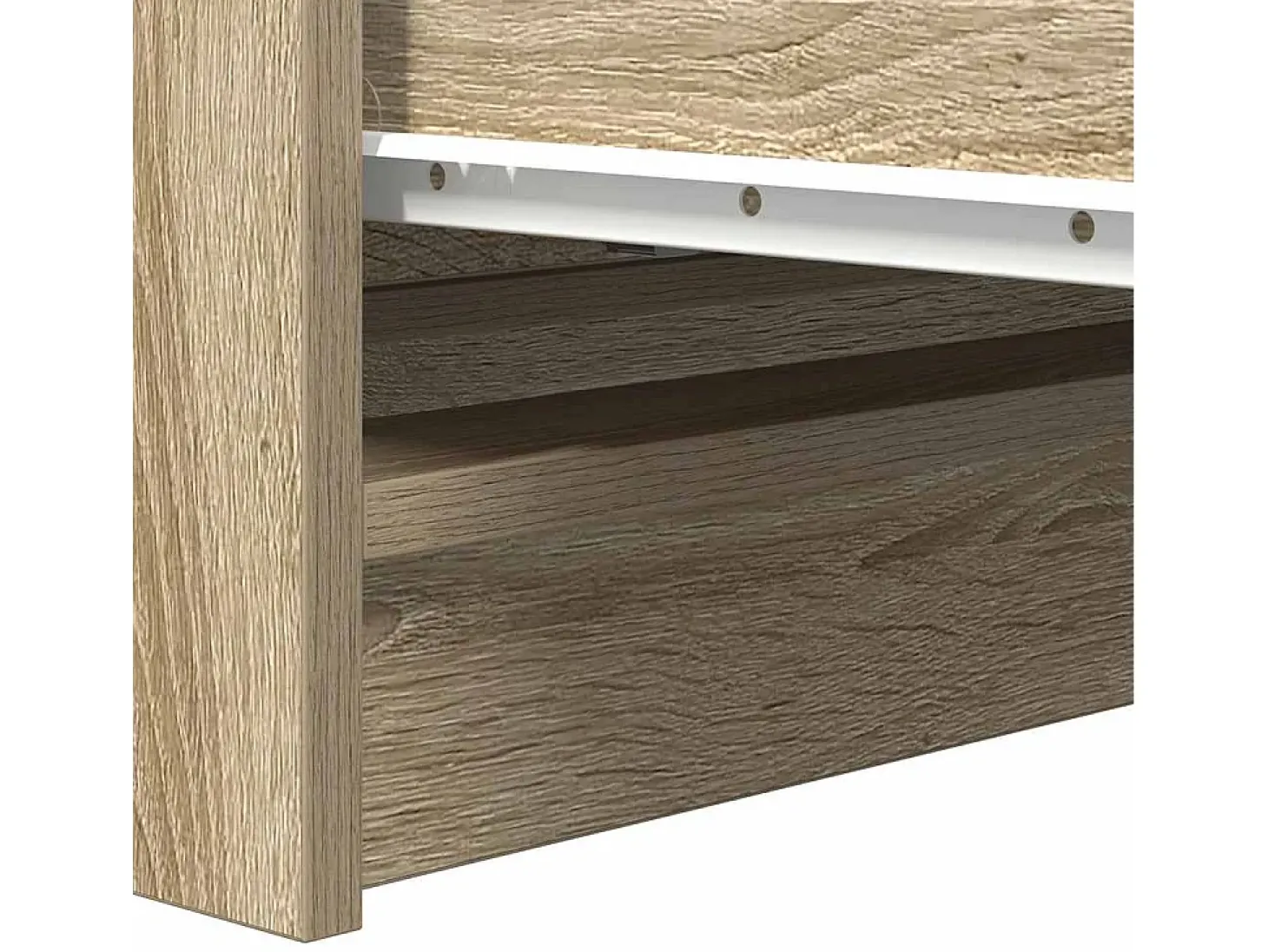 Aparador de roble Sonoma 80x35x76 cm de madera de ingeniería