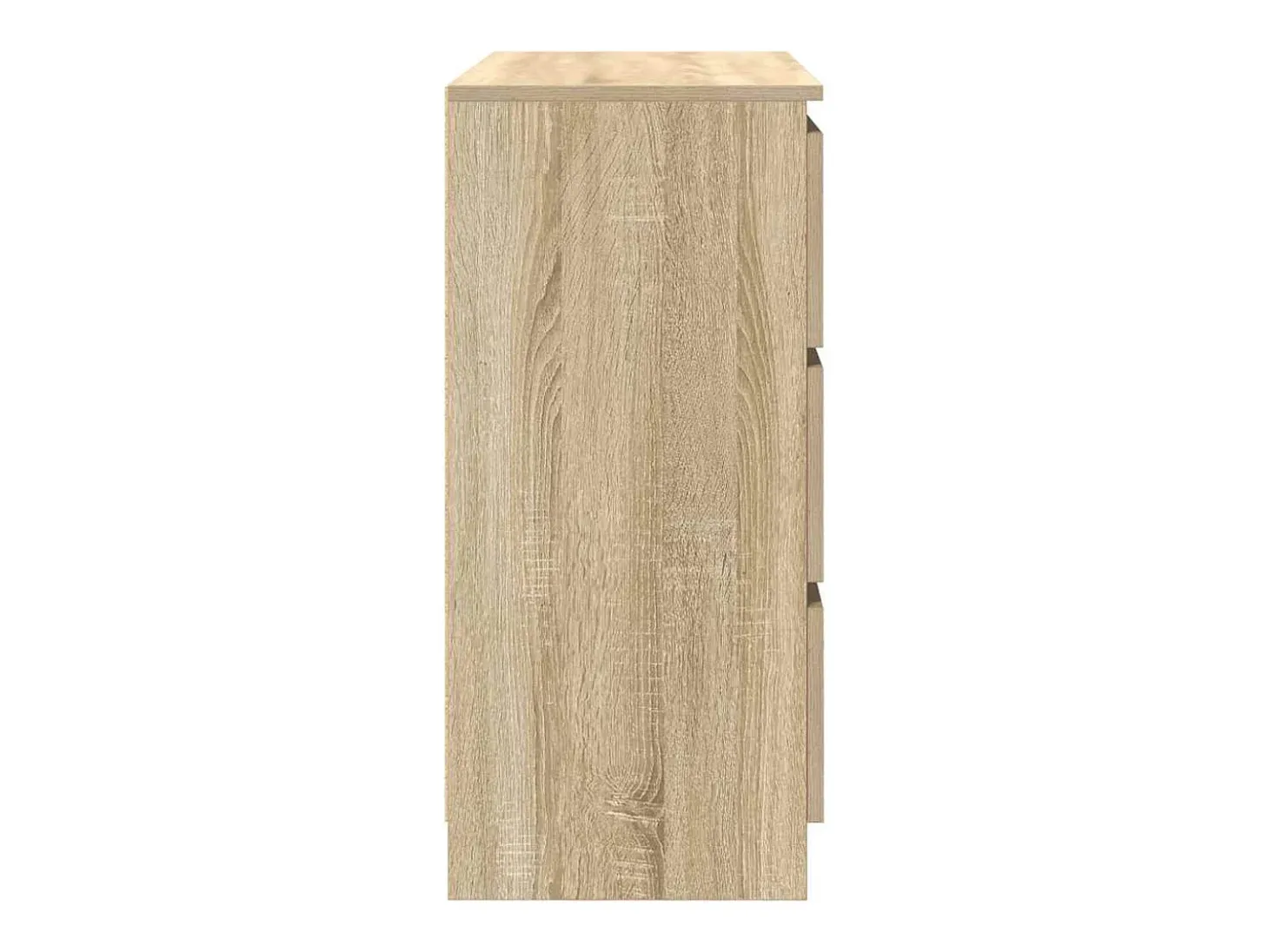 Aparador de roble Sonoma 80x35x76 cm de madera de ingeniería