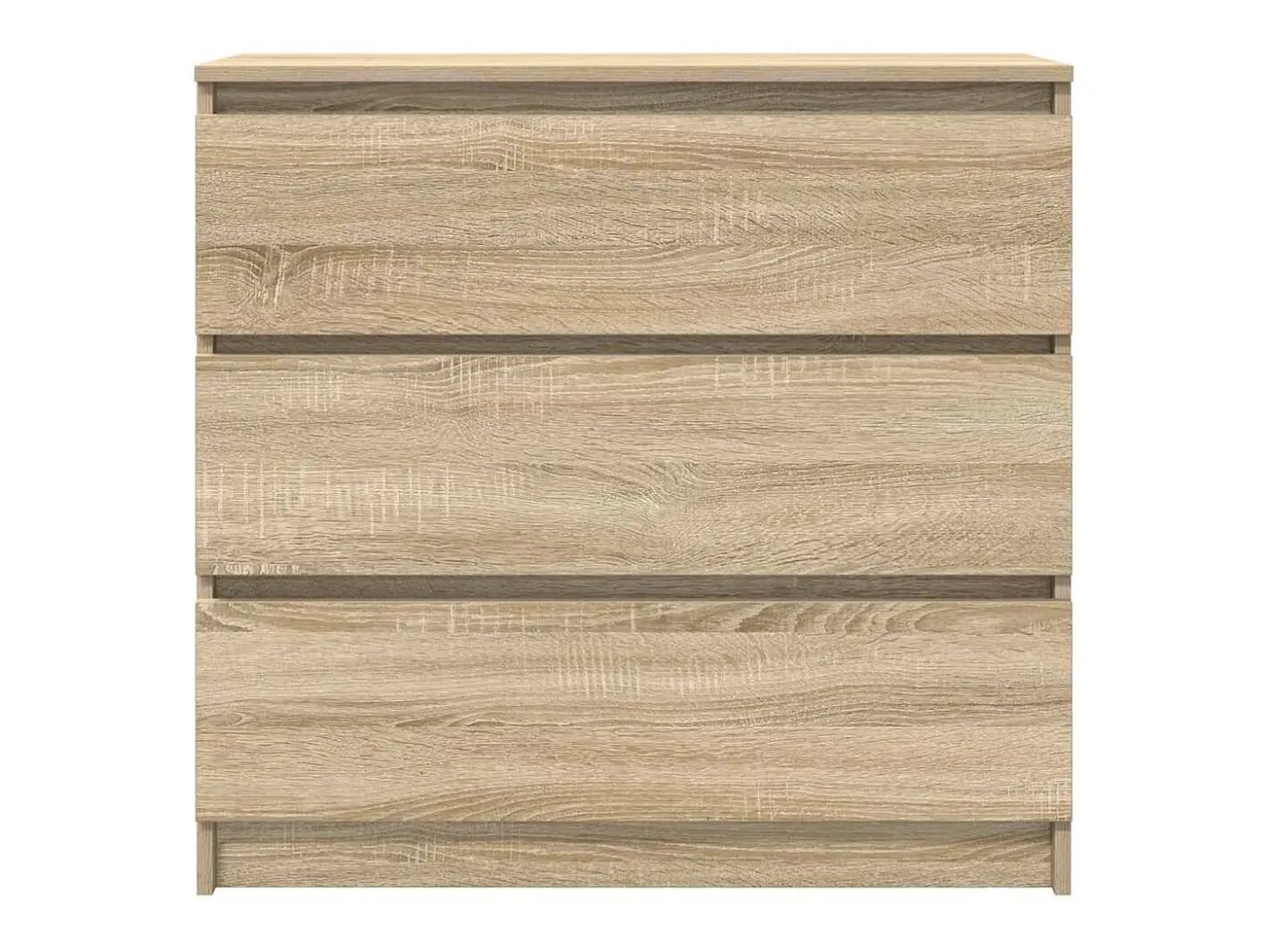 Aparador de roble Sonoma 80x35x76 cm de madera de ingeniería