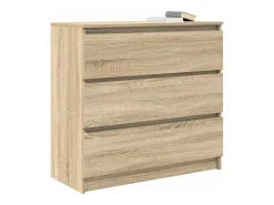Aparador de roble Sonoma 80x35x76 cm de madera de ingeniería
