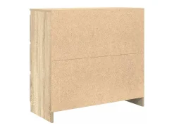 Aparador de roble Sonoma 80x35x76 cm de madera de ingeniería