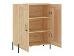Aparador de roble Sonoma 69,5x34x90 cm madera de ingeniería