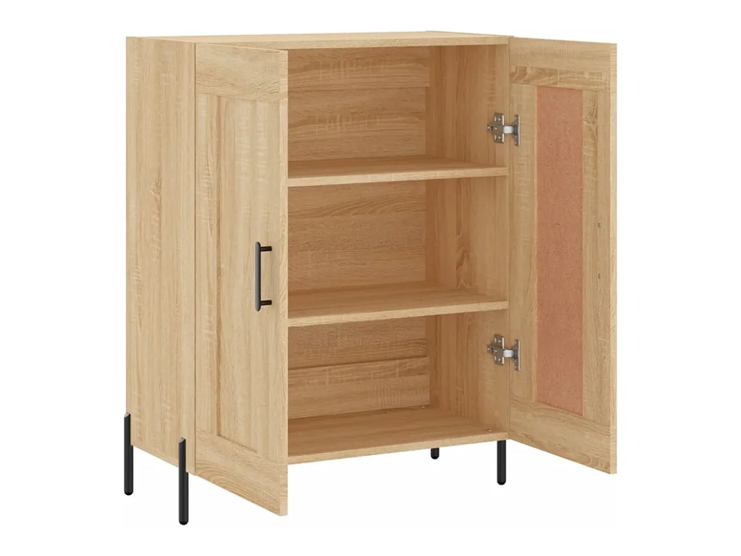 Aparador de roble Sonoma 69,5x34x90 cm madera de ingeniería
