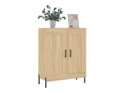 Aparador de roble Sonoma 69,5x34x90 cm madera de ingeniería