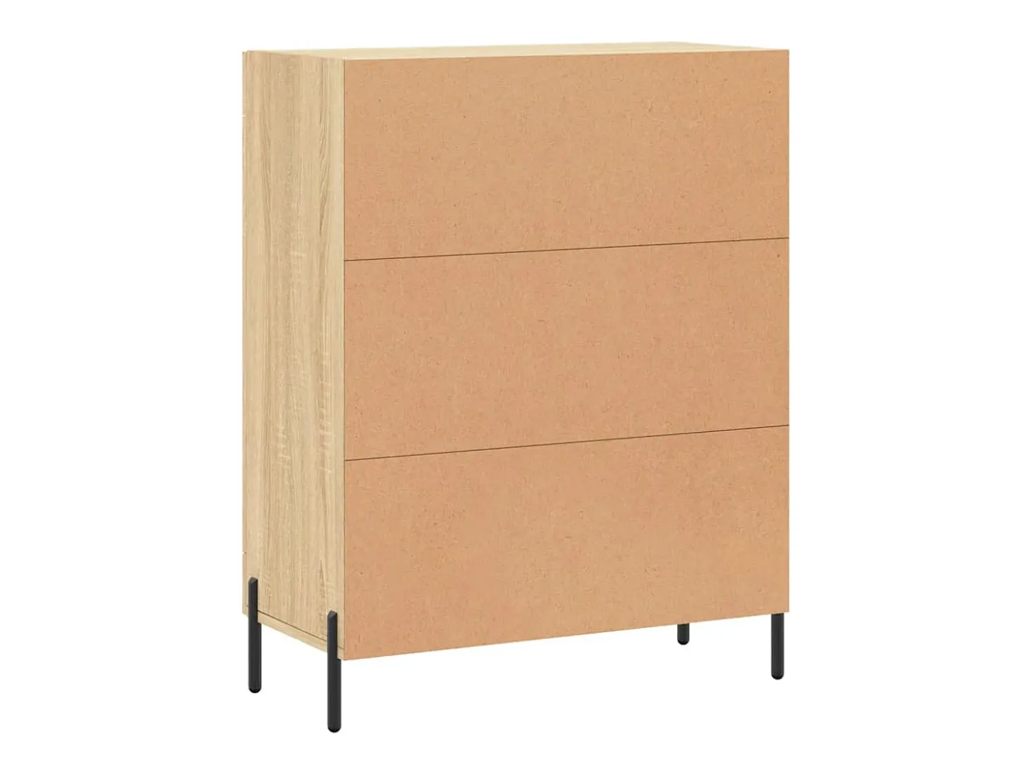 Aparador de roble Sonoma 69,5x34x90 cm madera de ingeniería