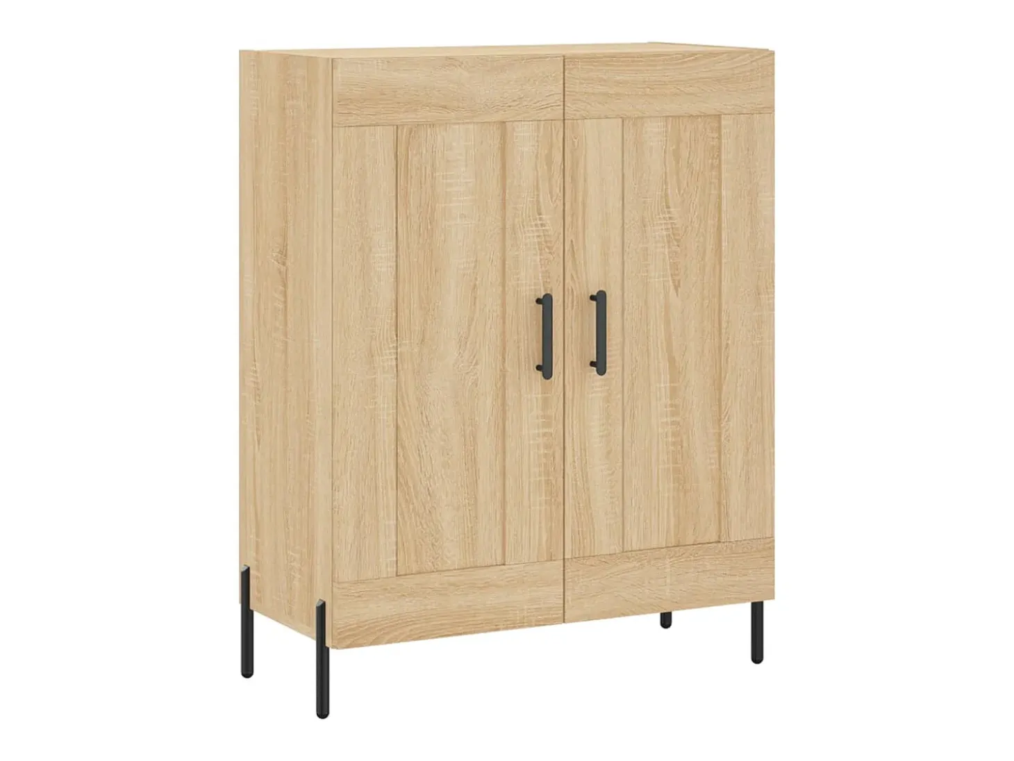 Aparador de roble Sonoma 69,5x34x90 cm madera de ingeniería