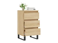 Aparador de roble Sonoma 40x35x70 cm madera de ingeniería