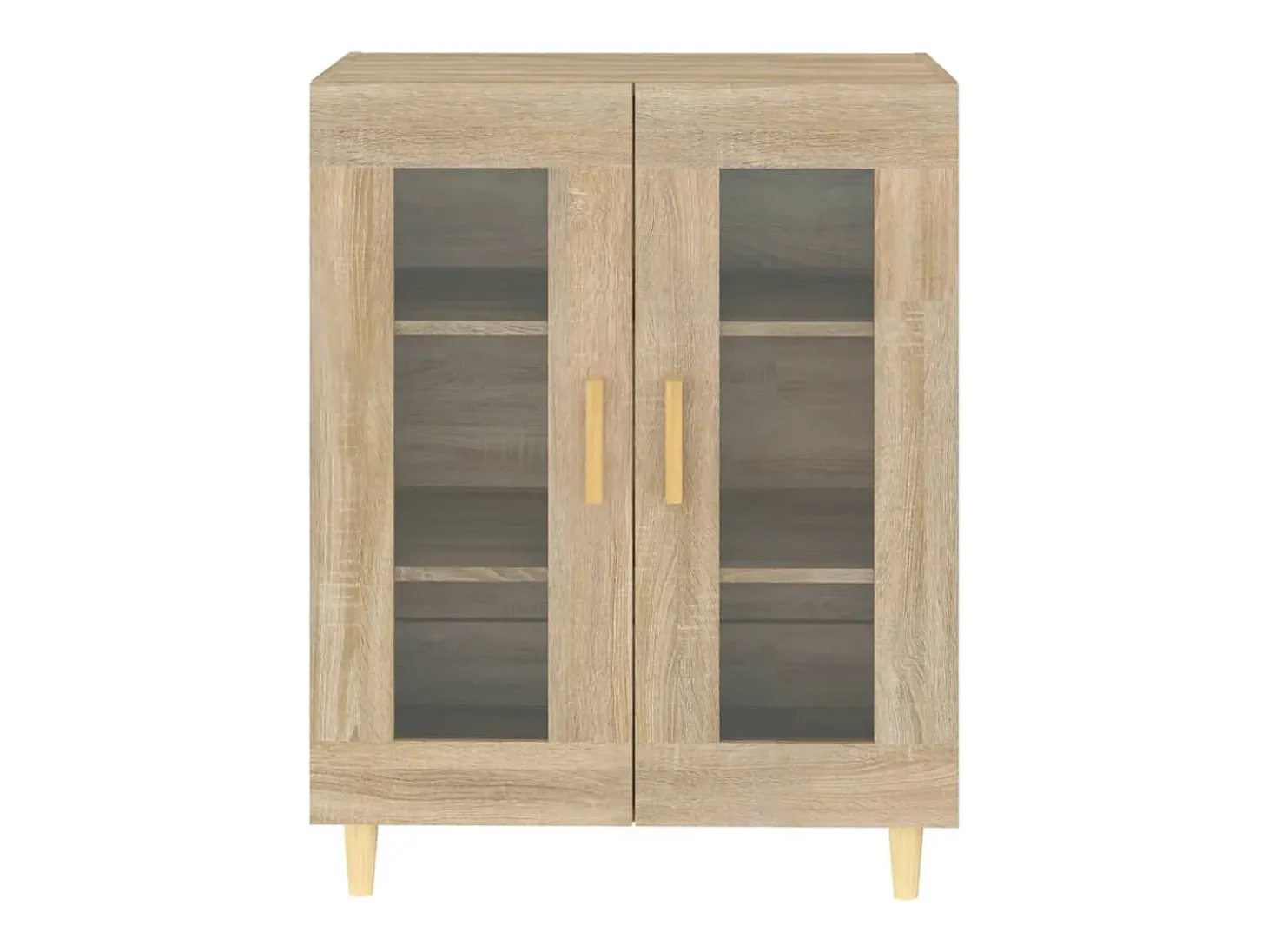 Aparador de roble Sonoma 69,5x34x90 cm madera de ingeniería