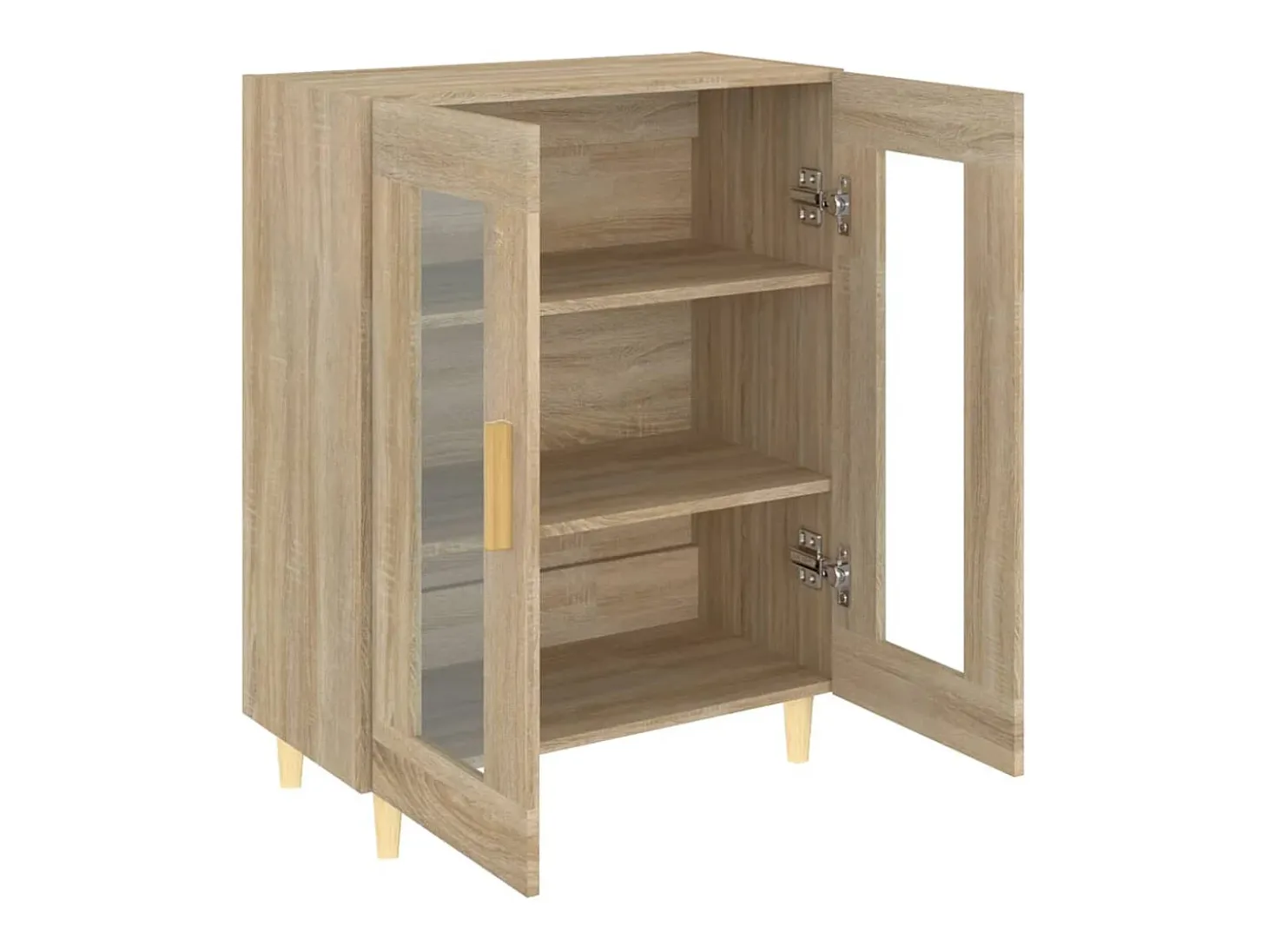 Aparador de roble Sonoma 69,5x34x90 cm madera de ingeniería