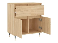 Aparador de roble Sonoma 60x35x70 cm Madera de ingeniería