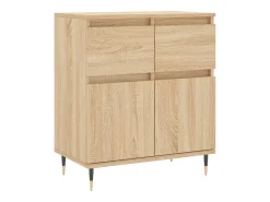 Aparador de roble Sonoma 60x35x70 cm Madera de ingeniería