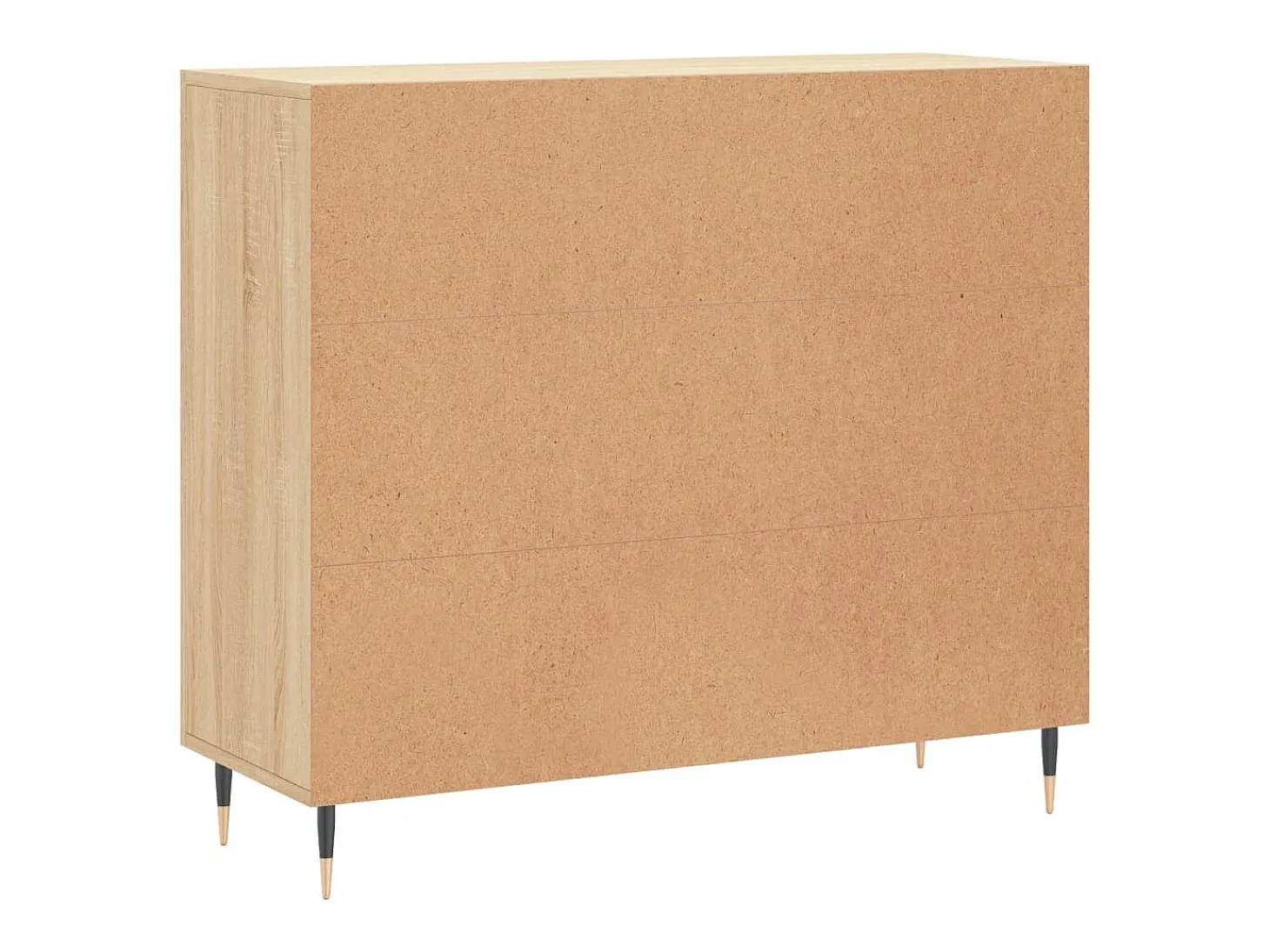 Aparador de roble Sonoma 90x34x80 cm madera de ingeniería