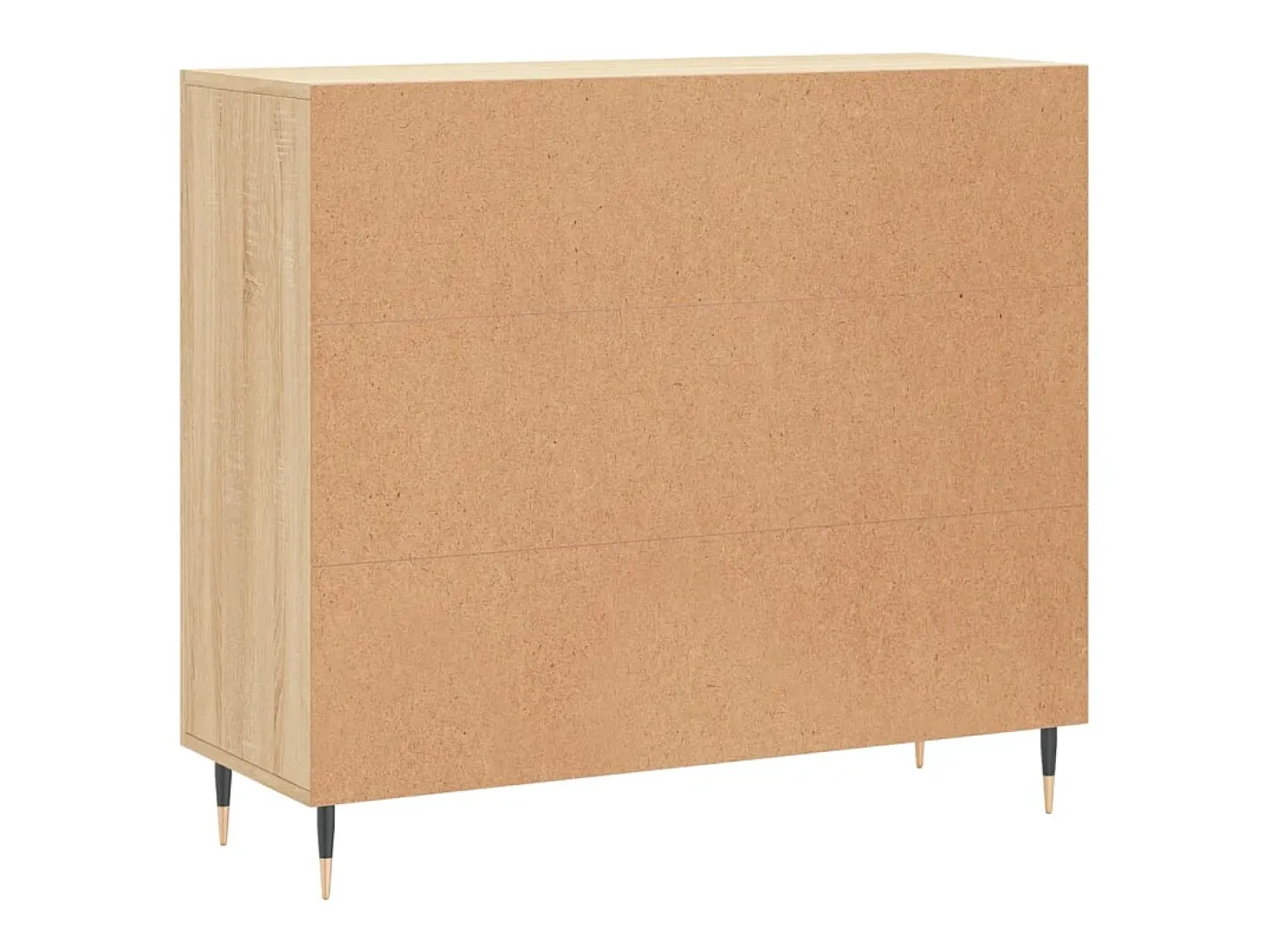 Aparador de roble Sonoma 90x34x80 cm madera de ingeniería
