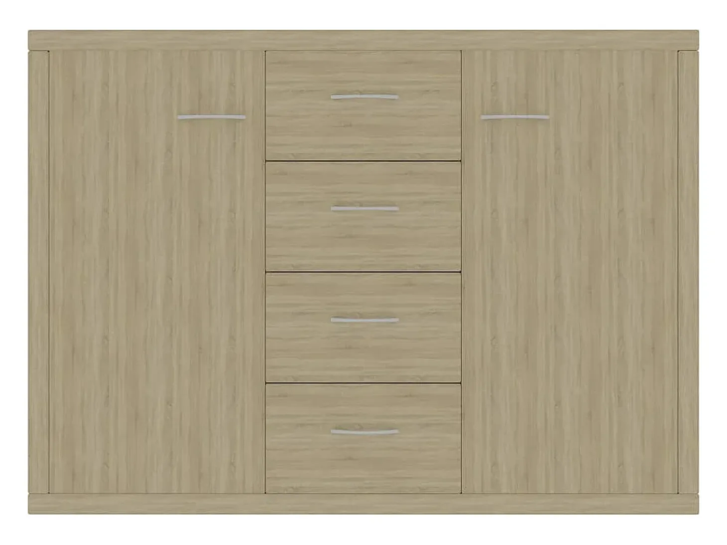Aparador de roble Sonoma 88x30x65 cm Madera de ingeniería