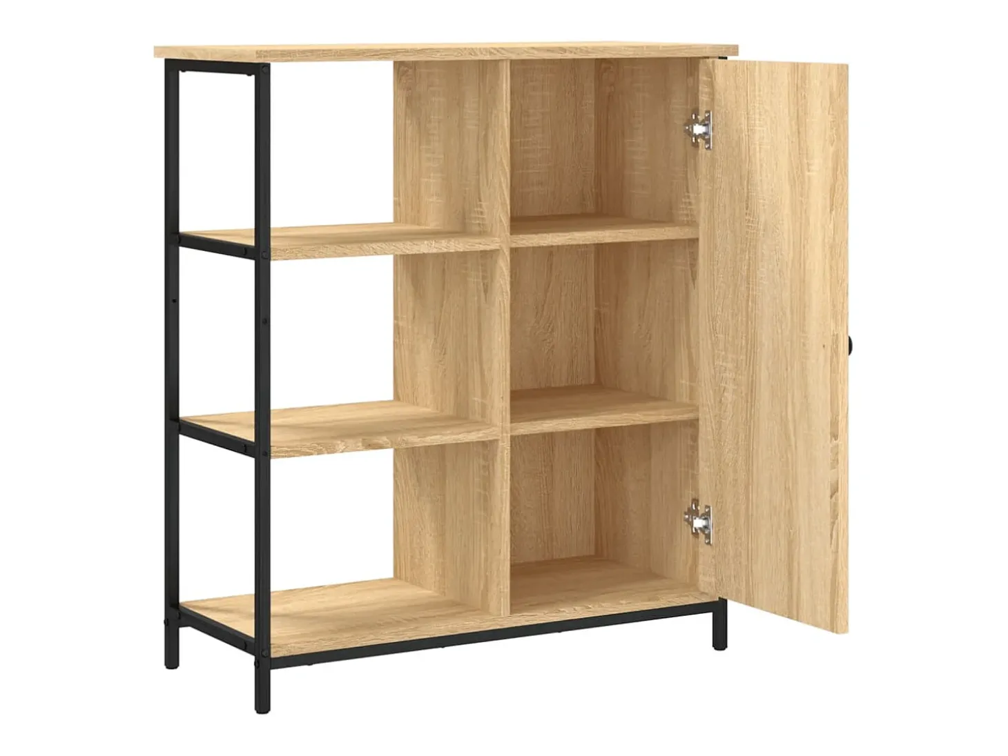Aparador de roble Sonoma 70x30x80 cm madera de ingeniería