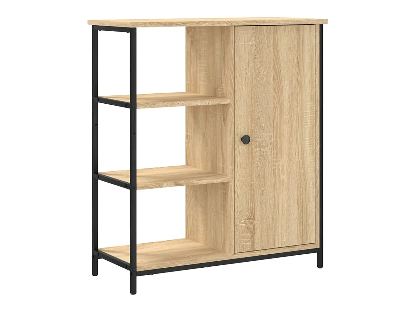 Aparador de roble Sonoma 70x30x80 cm madera de ingeniería