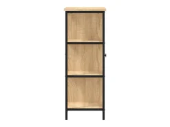 Aparador de roble Sonoma 70x30x80 cm madera de ingeniería
