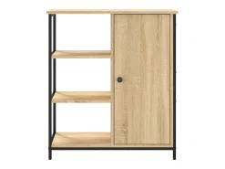 Aparador de roble Sonoma 70x30x80 cm madera de ingeniería