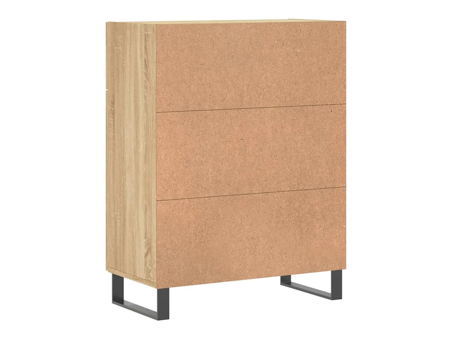 Aparador de roble Sonoma 69,5x34x90 cm madera de ingeniería
