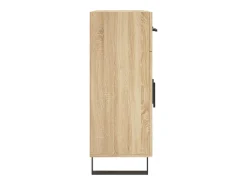 Aparador de roble Sonoma 69,5x34x90 cm madera de ingeniería