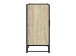 Aparador de roble Sonoma 134x35x76 cm madera de ingeniería