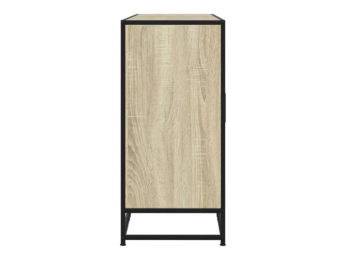 Aparador de roble Sonoma 134x35x76 cm madera de ingeniería