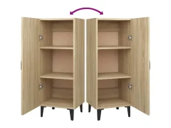 Aparador de roble Sonoma 34,5 x 34 x 90 cm Madera de ingeniería