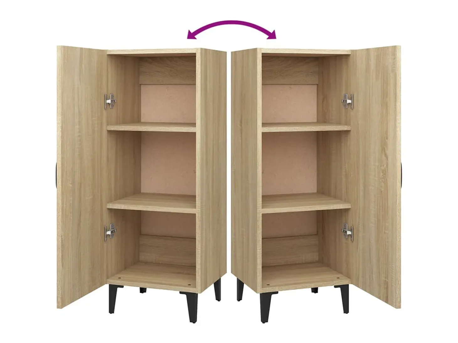 Aparador de roble Sonoma 34,5 x 34 x 90 cm Madera de ingeniería