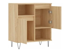 Aparador de roble Sonoma 60x35x70 cm Madera de ingeniería