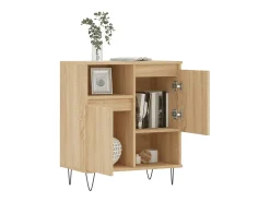 Aparador de roble Sonoma 60x35x70 cm Madera de ingeniería