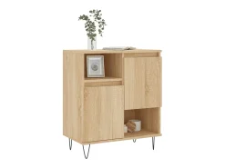 Aparador de roble Sonoma 60x35x70 cm Madera de ingeniería