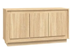 Aparador de roble Sonoma 102x35x55 cm madera de ingeniería