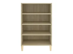 Aparador de roble Sonoma 57x35x90 cm Madera de ingeniería
