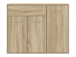 Aparador de roble Sonoma 88x30x70 cm Madera de ingeniería