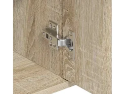 Aparador de roble Sonoma 88x30x70 cm Madera de ingeniería