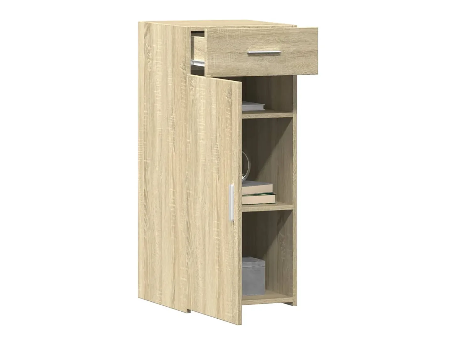 Aparador de roble Sonoma 40x42,5x93 cm madera de ingeniería