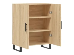 Aparador de roble Sonoma 69,5x34x90 cm madera de ingeniería