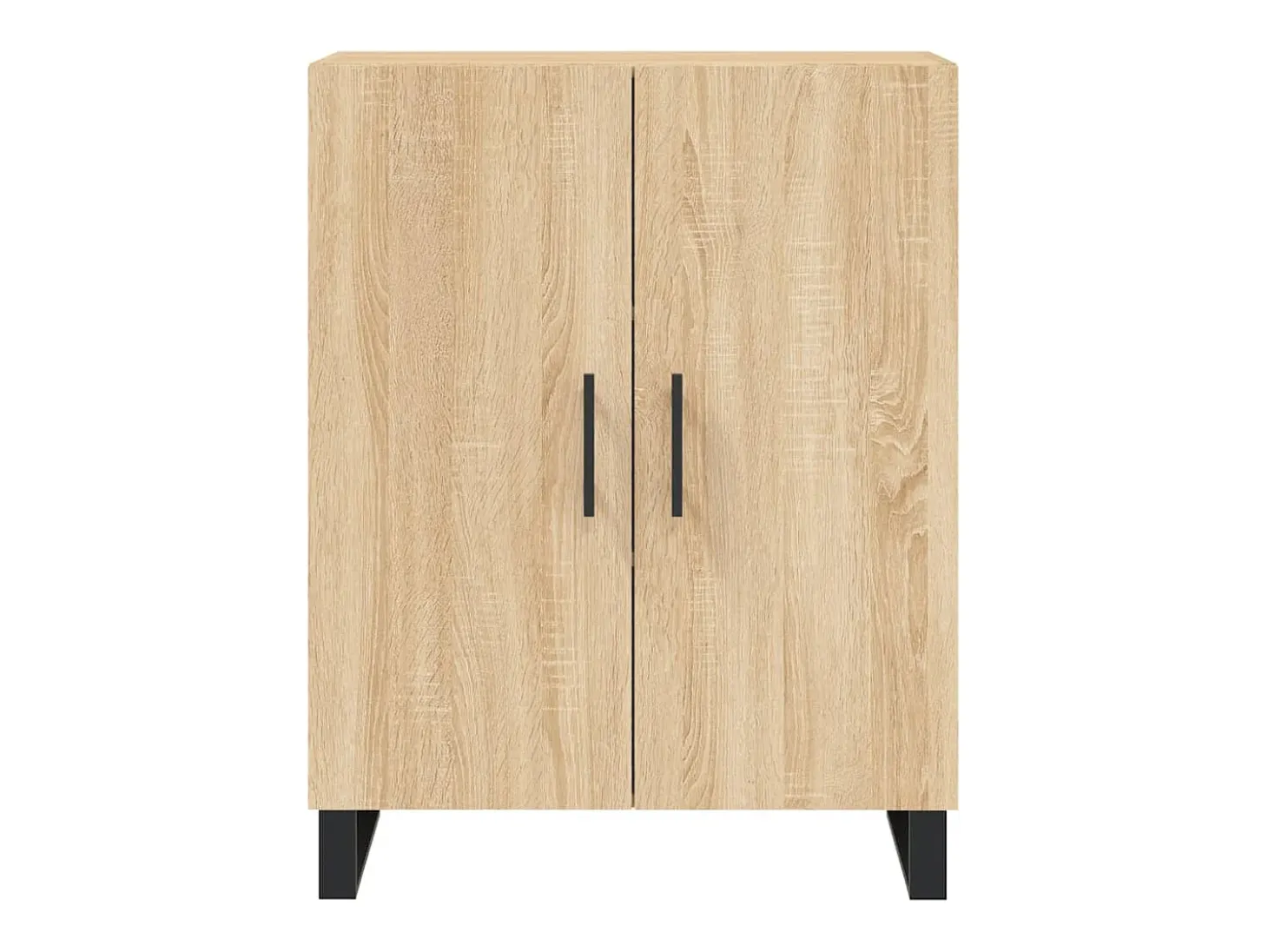 Aparador de roble Sonoma 69,5x34x90 cm madera de ingeniería