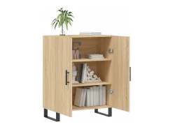 Aparador de roble Sonoma 69,5x34x90 cm madera de ingeniería